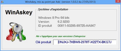 cle produit windows 7 crack